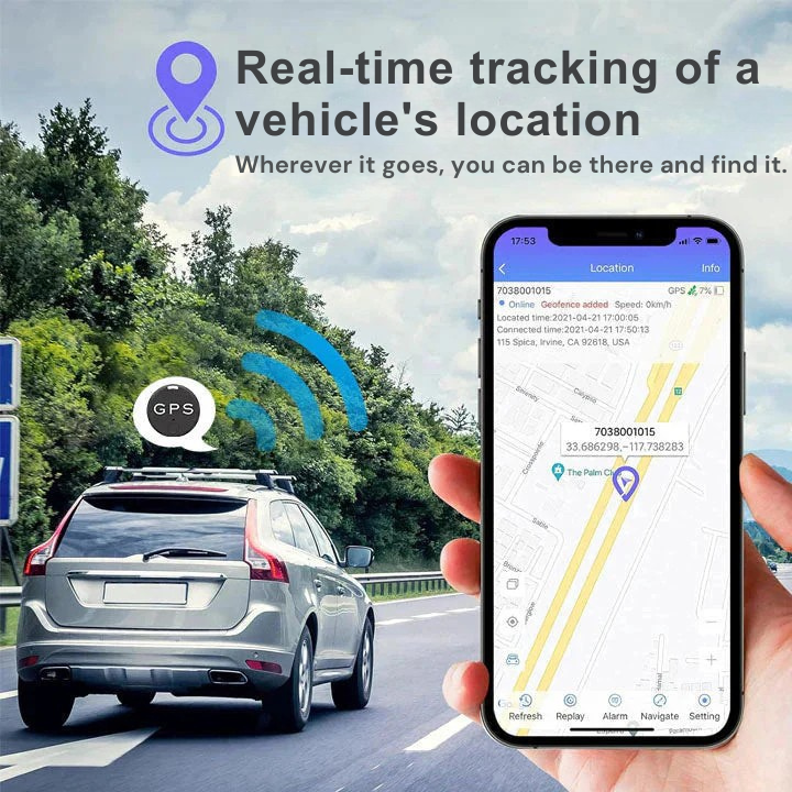GPS Locator | Magnetic Mount | Live Tracking Through App | SafeTrack - Lamylie