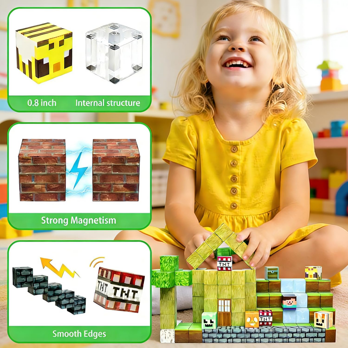 BrilliBlocks - Stimuleer creatief talent met elke magnetische klik - Lamylie