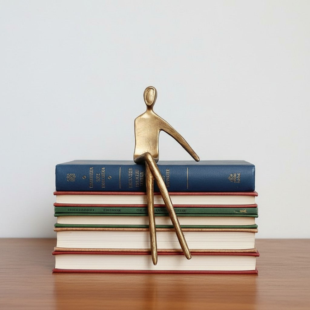 Geometric Iron Dog Figurine | Minimalist Decorative Sculpture for Desk - Lamylie