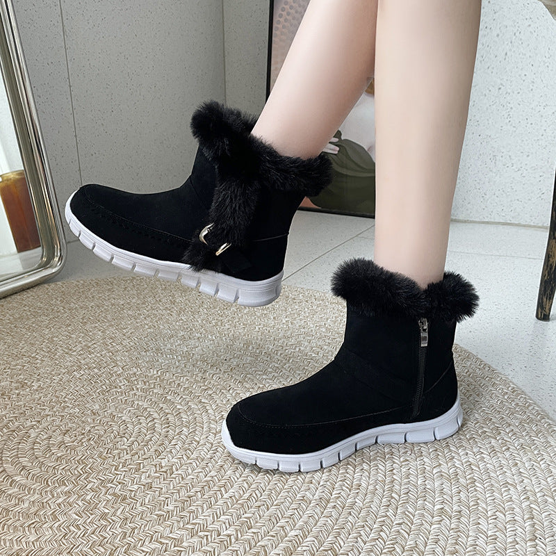 Bottines Chaudes en Peluche