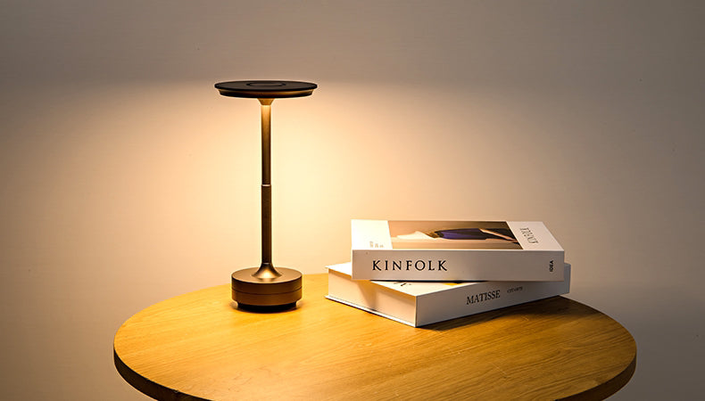Wireless LED Desk Lamp with Touch Dimmer – Aluminum, IP44 - Lamylie
