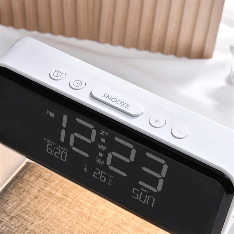 Wireless Charging Night Light and Multifunctional Alarm Clock - Lamylie