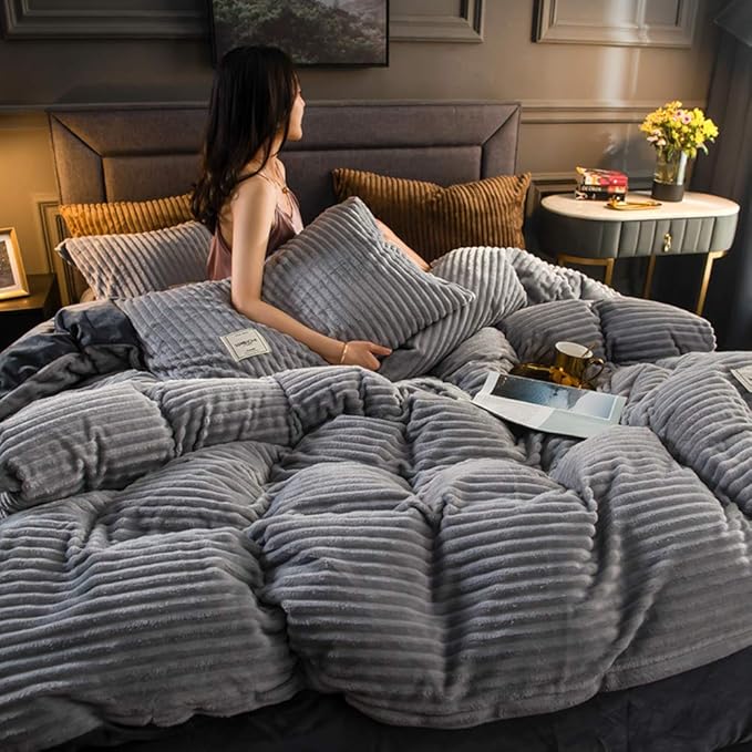 Coral Fleece Bed Cover – Experience Embracing Warmth for Cold Nights - Lamylie