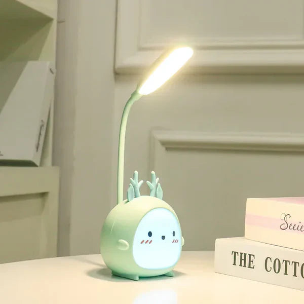 Cartoon LED Tischlampe mit verstellbarem Hals – Sanftes Licht für Augenschonung - Lamylie
