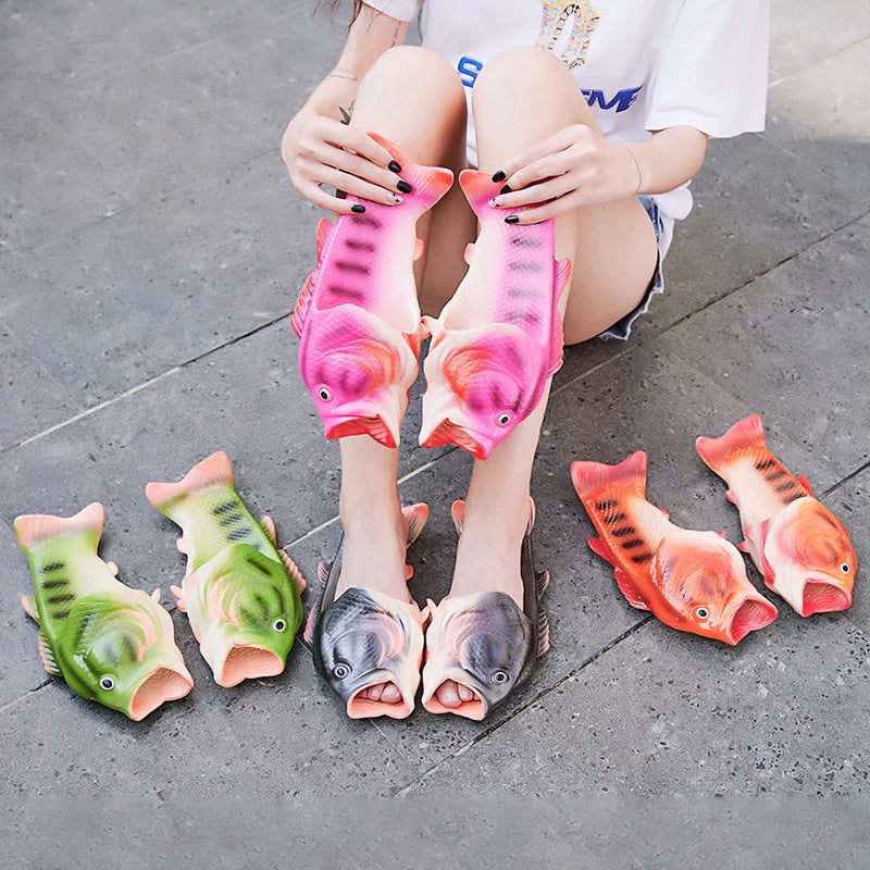 Chaussons en forme de poisson – Transformez chaque pas en un moment de confort et de plaisir sans effort - Lamylie