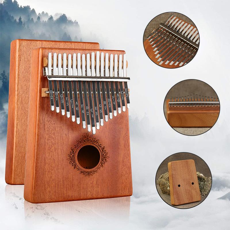Instrument muzyczny kalimba – Kojące dźwięki naturalnego mahoniu - Lamylie