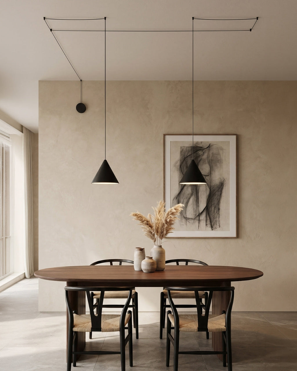 Stella Pendelleuchte | Aluminium Geometrisches Design mit verstellbarer Kabellänge und LED-Beleuchtung - Lamylie