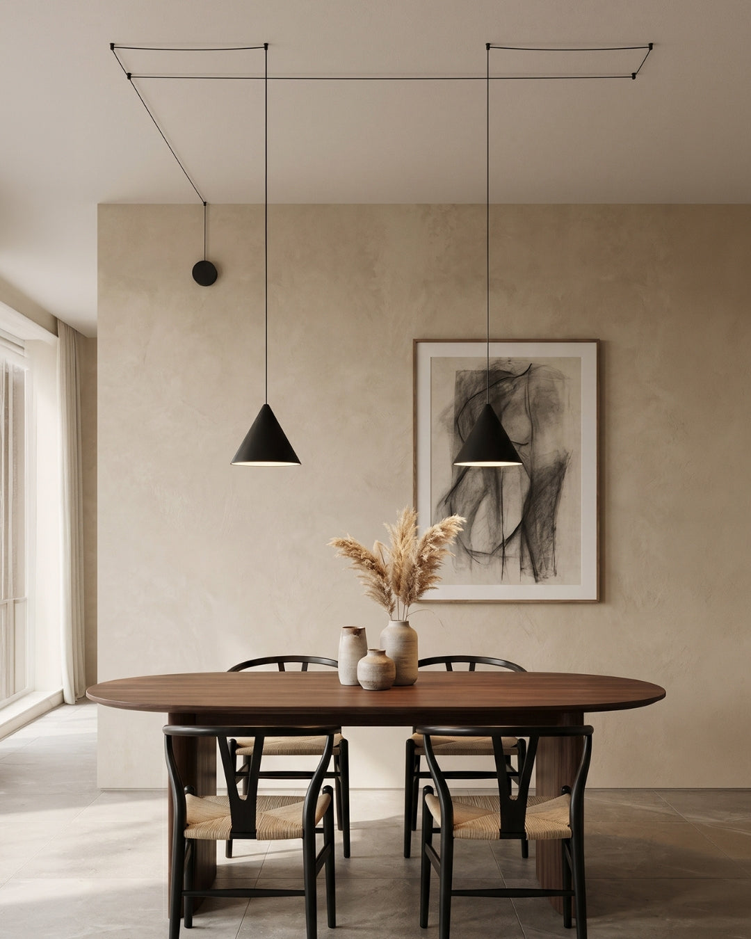 Stella Pendelleuchte | Aluminium Geometrisches Design mit verstellbarer Kabellänge und LED-Beleuchtung - Lamylie