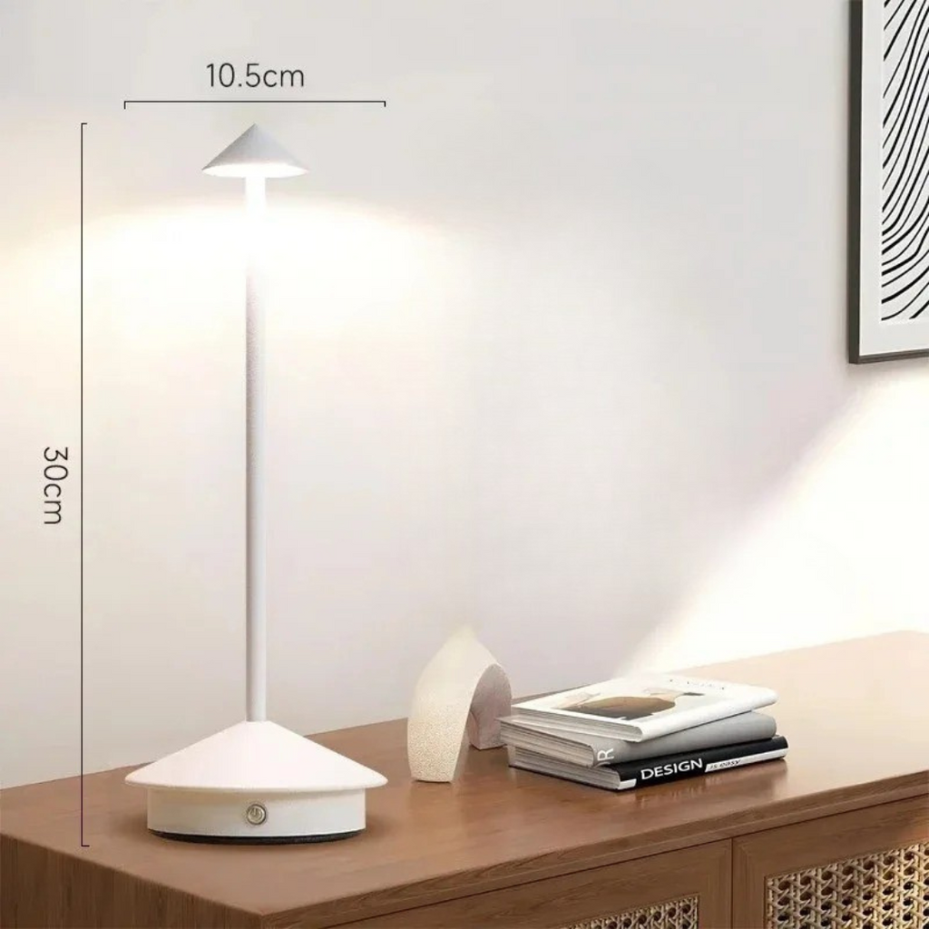 Rechargeable Cordless LED Table Lamp - Waterproof and Dimmable with USB-C - Lamylie