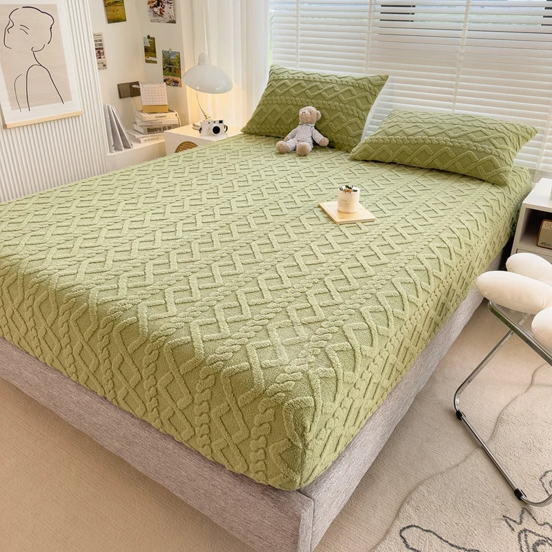 Set di copripiumino di lusso in velluto color latte, morbido, caldo, traspirante, reversibile, lavabile in lavatrice e resistente, matrimoniale king size - Lamylie