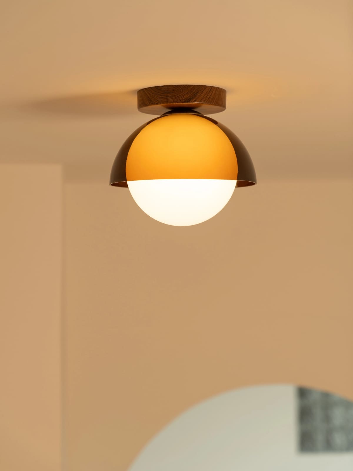 Vintage Ceiling Lamp with Sunset Tones for Hallway and Entrance | Modern Ambient Lighting - Lamylie
