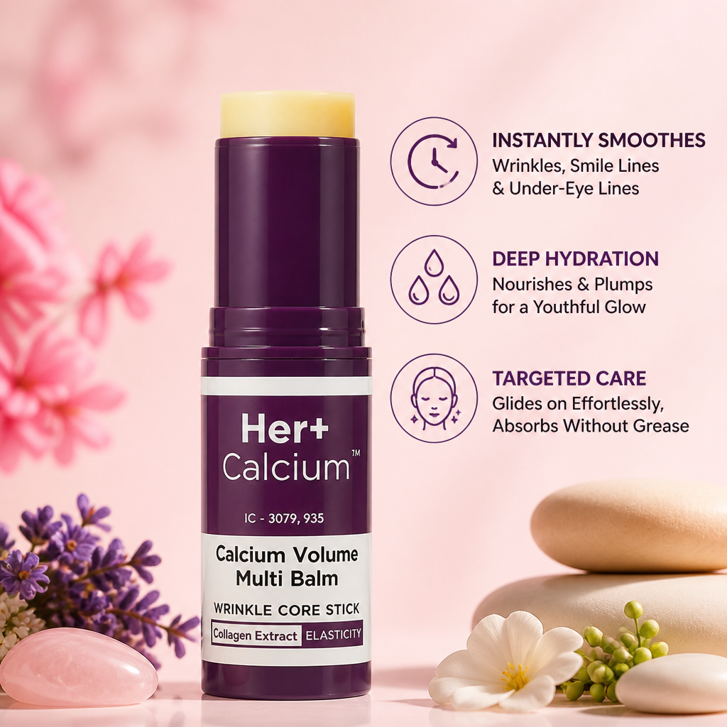 Her+ Calcium — Pyyhkäise rypyt, juonteet ja väsyneet silmänaluset pois välittömästi - Lamylie