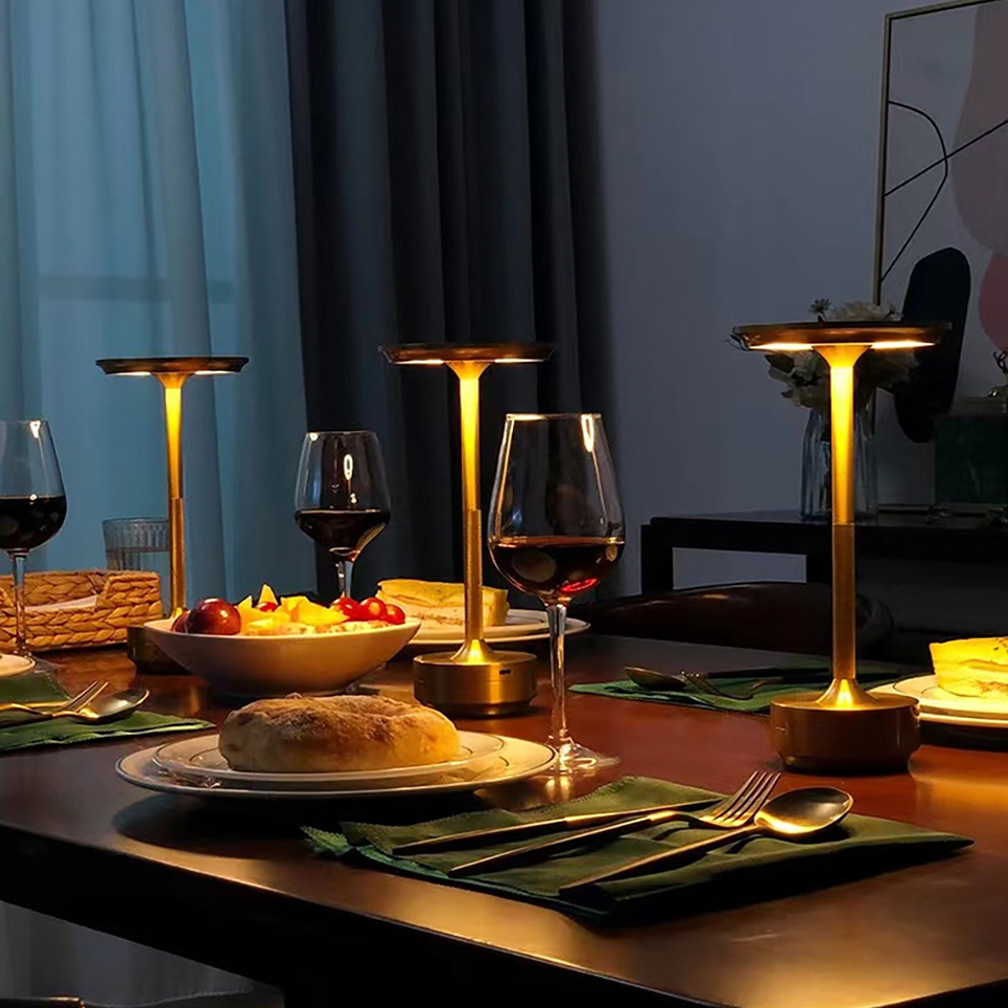 LuminaLux - Candeeiro de design sem fios | Recarregável por USB | Controlo tátil | Candeeiro de mesa | Iluminação ambiente - Lamylie