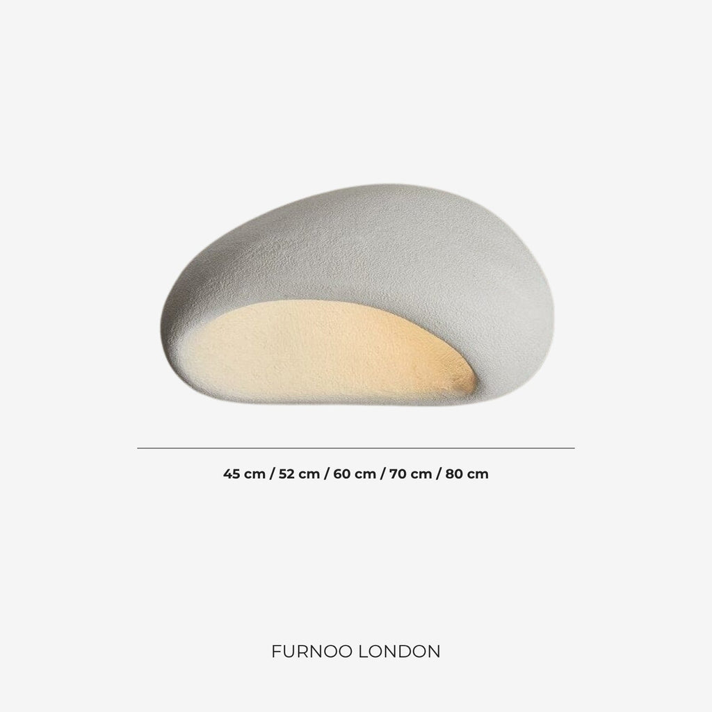 Wabi Sabi Inspired Ceiling Lamp | Metal Lamp with Warm Lighting | For Living Room Bedroom Dining Room - Lamylie