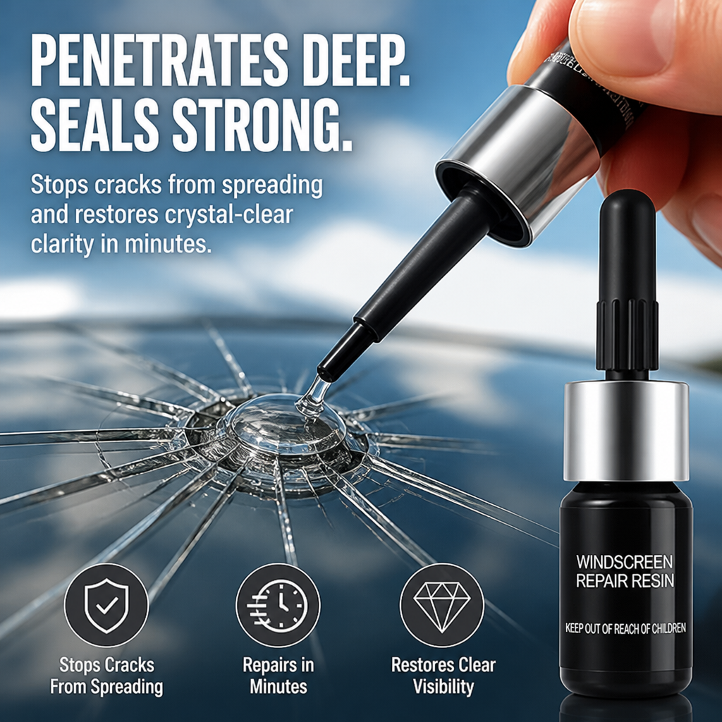CrystalGuard Repair Kit — Clear, Strong Glass That Stops Cracks Cold in Minutes - Lamylie
