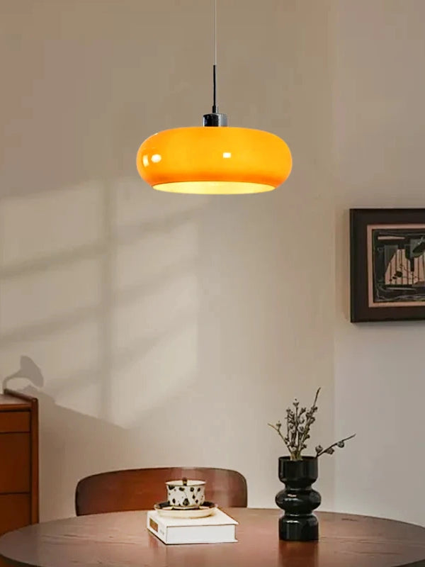 Bauhaus Glas Pendelleuchte Metall 11cm Nordisches Design Esszimmer Küche - Lamylie