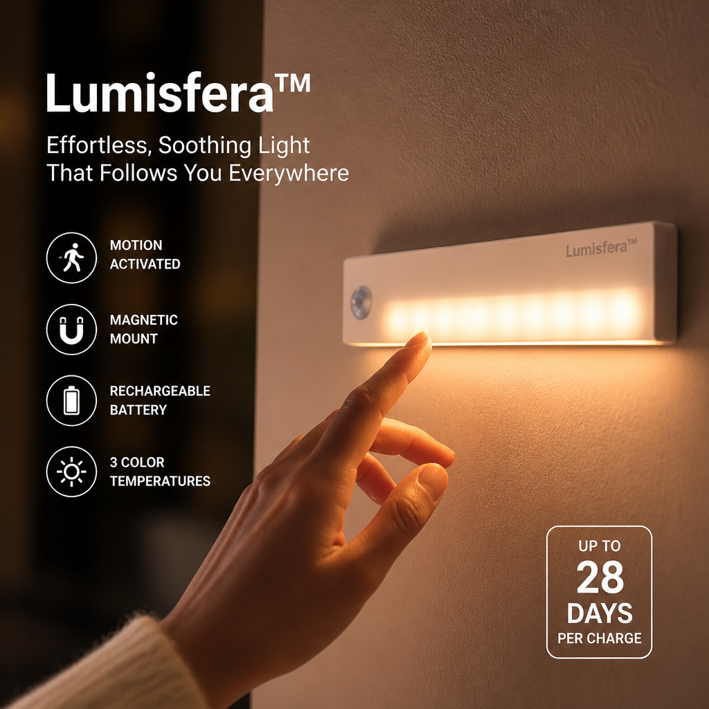 Lumisfera — Nenáročné, uklidňující světlo, které vás provází všude — Lamylie