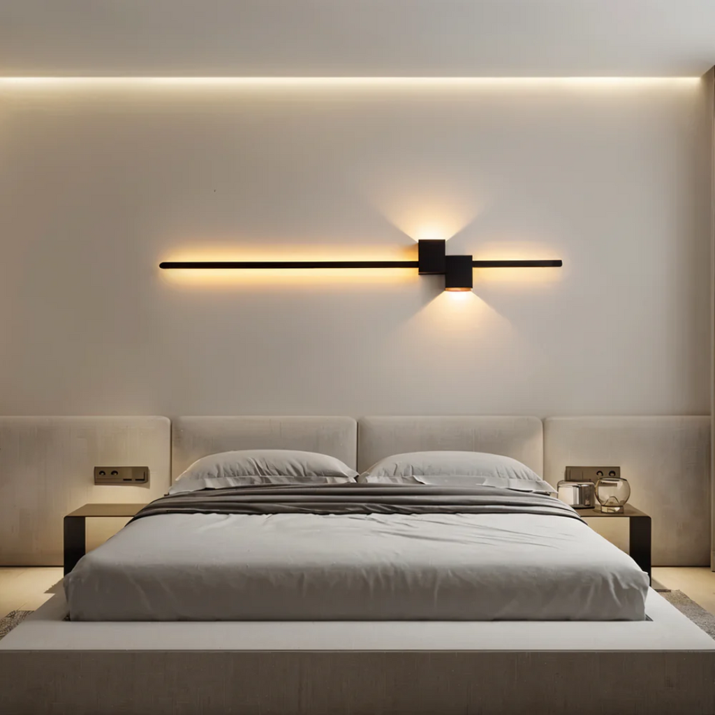 LumiNova minimalistisk LED-vegglampe — ren, moderne silhuett
