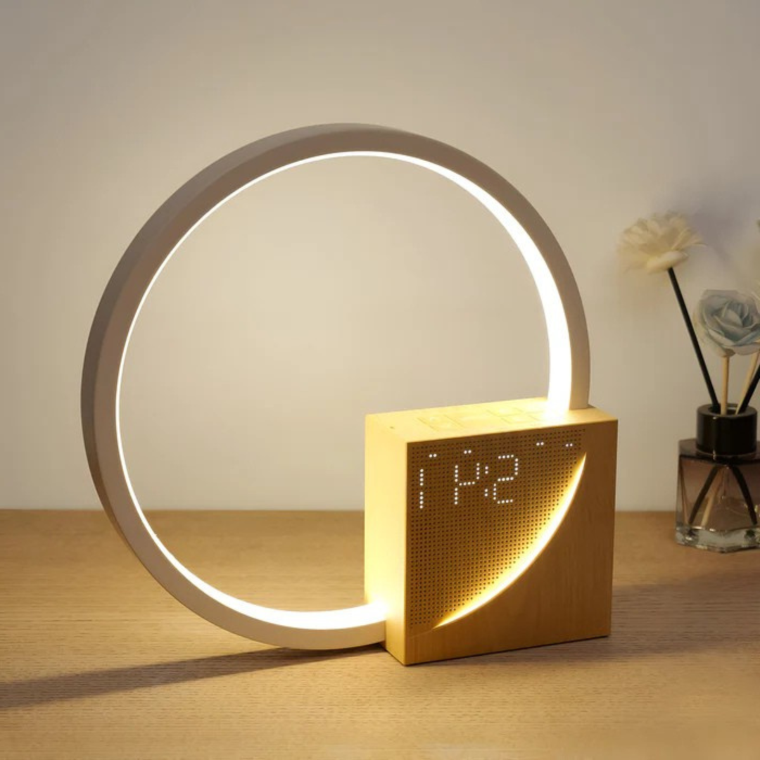 Stolní LED lampa s USB nabíjením a funkcí budíku – Lamylie