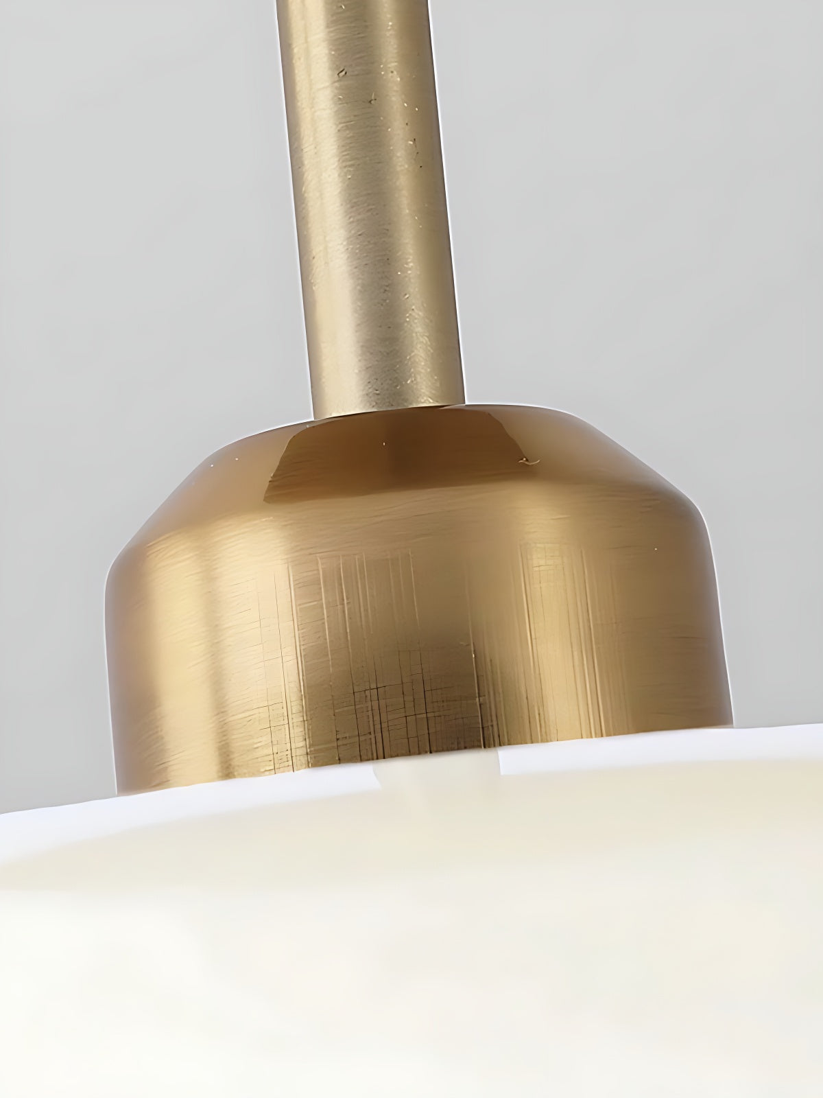 Ceiling Lamp Glass Disc Bauhaus Design Brass or Chrome Orange Yellow or White Glass Retro Stylish Lighting - Lamylie