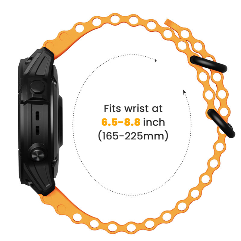 AquaStride szilikon óceánszíj — 22 mm-es és 26 mm-es cserepánt Garmin órához