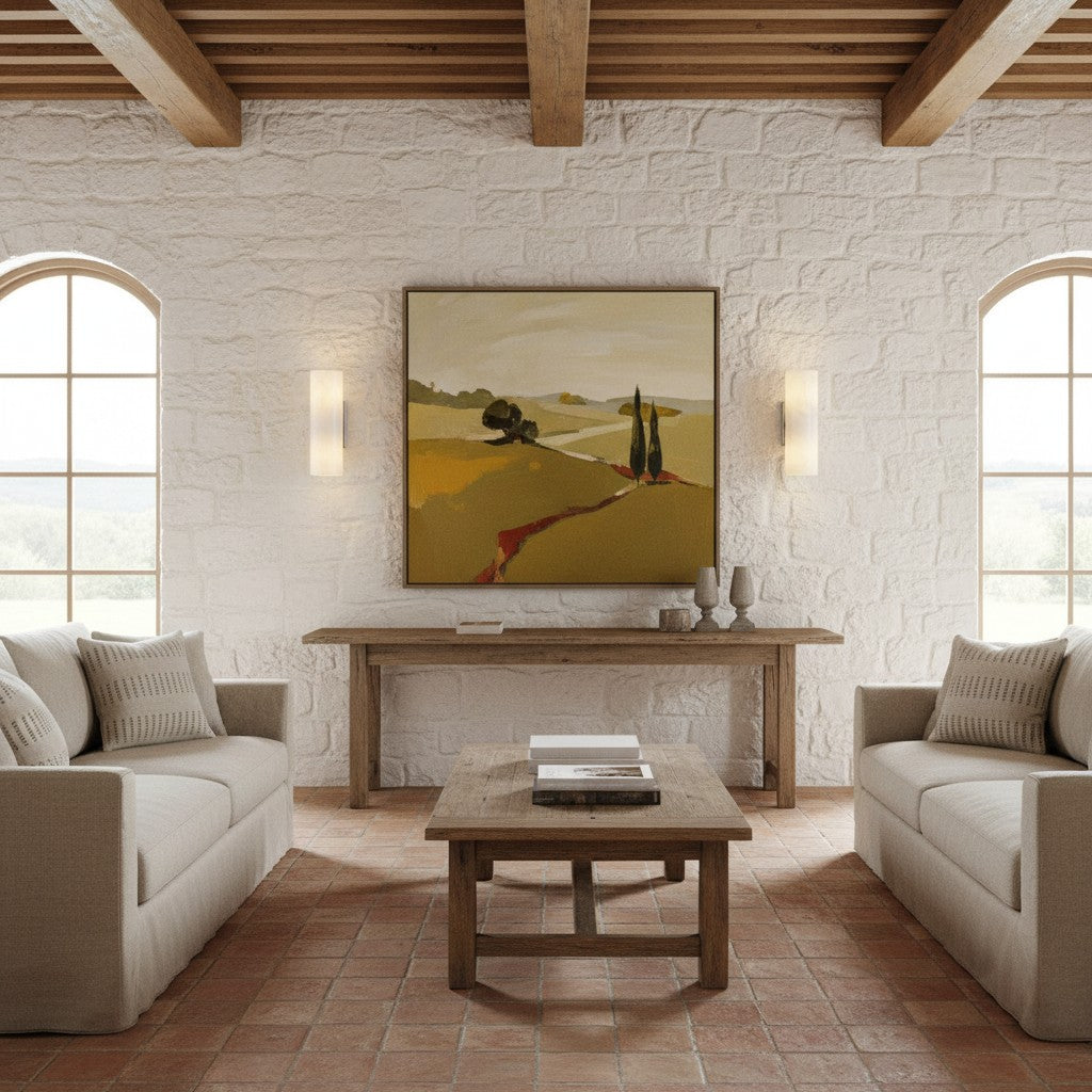 Cylindrical Wall Lamp with Natural Alabaster or Ribbed Glass Shade Bronze Nickel Brass - Lamylie