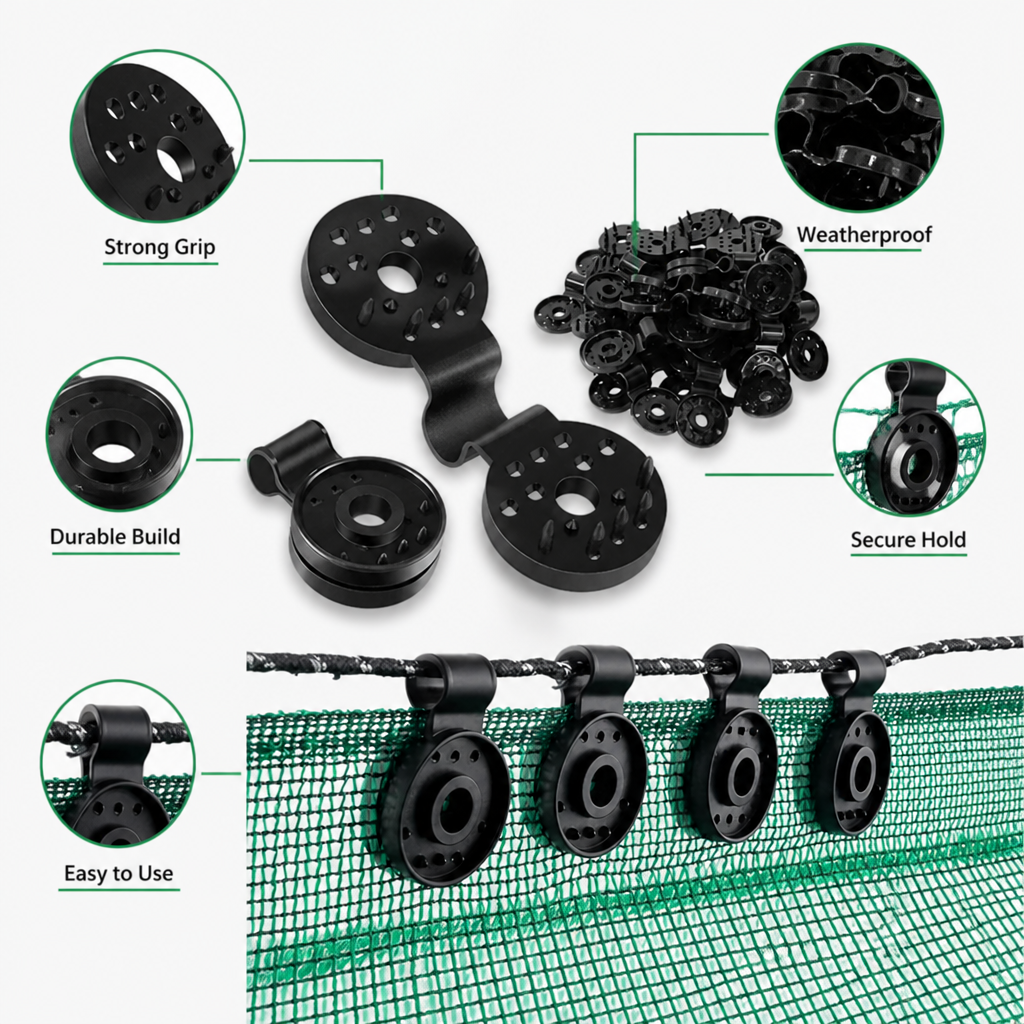 GripPro ShadeClips — Fija firmemente tu toldo exterior para disfrutar de una comodidad sin preocupaciones en todo momento - Lamylie