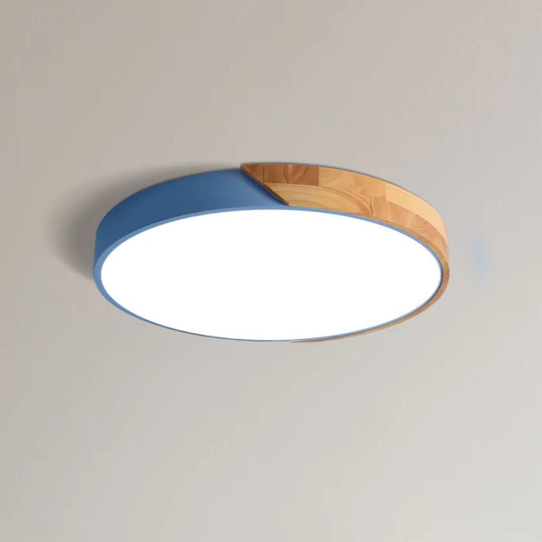 Minimalistické stropní svítidlo ze dřeva a akrylu | Skandinávský design do obývacího pokoje a ložnice | Energeticky úsporné LED osvětlení | Snadná instalace – Lamylie