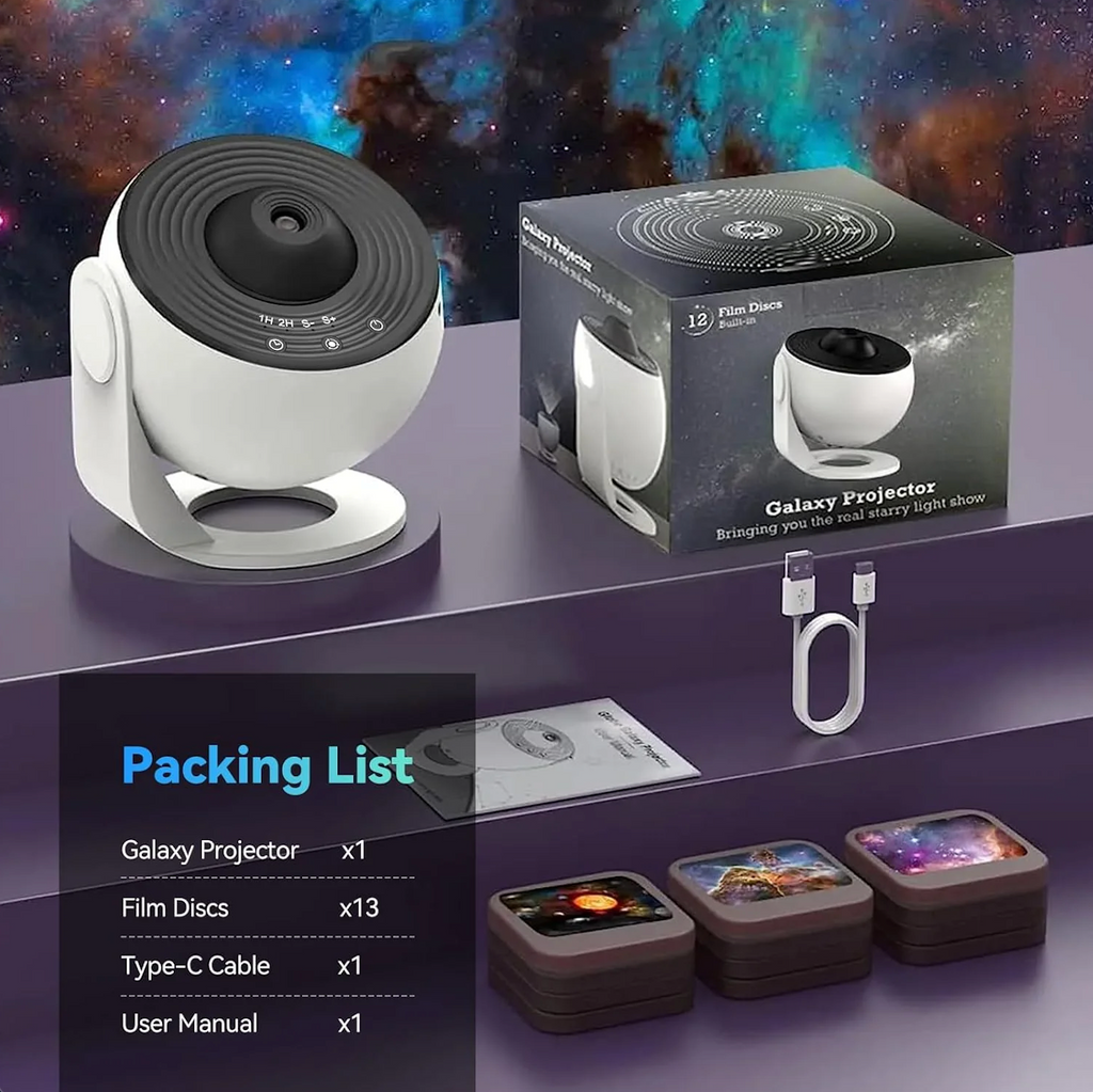NebuLux Star Projector — Transform Any Room into a Hypnotic Galaxy of Calm and Wonder - Lamylie