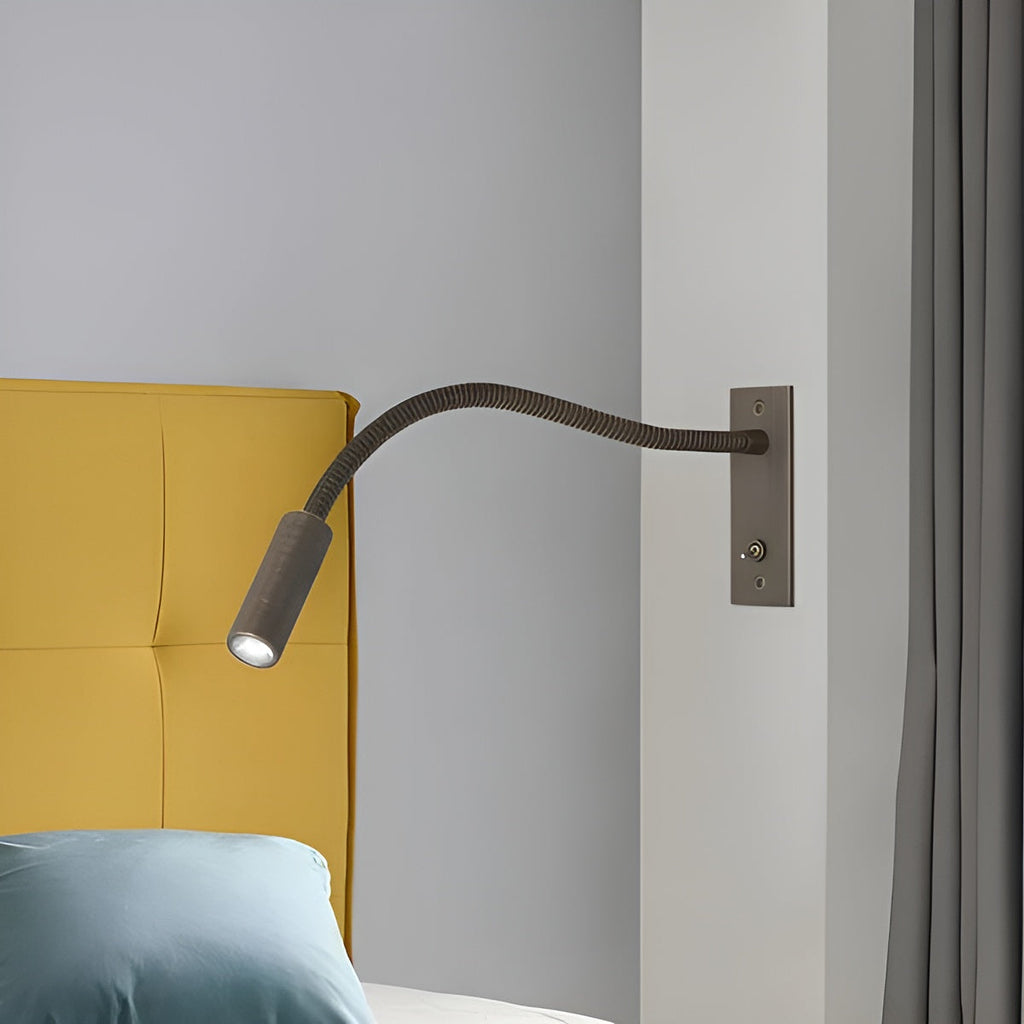 Adjustable Gooseneck Wall Light – Reading Lamp for Bed and Sofa - Lamylie