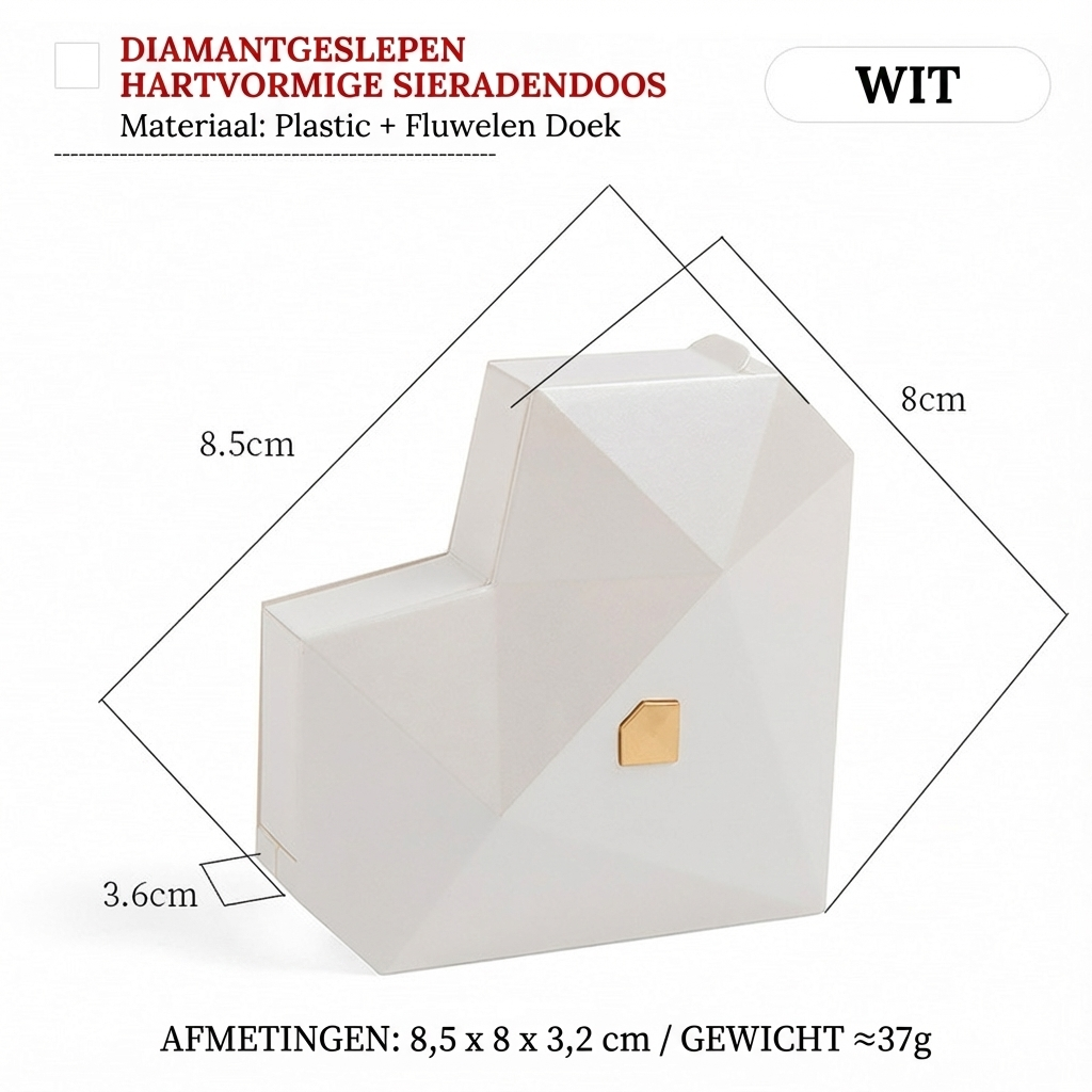 Luxuriöse Schmuckschatulle mit Herzdesign – Überraschungselement – Lamylie