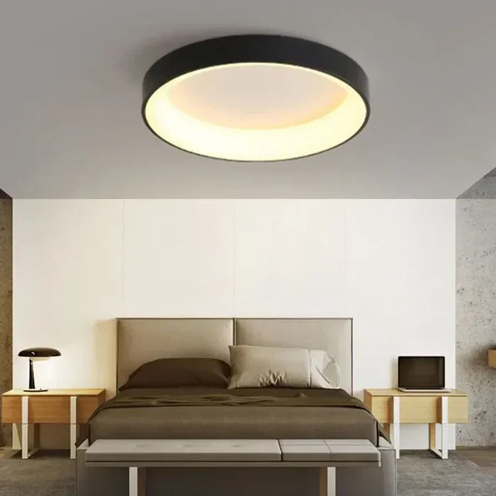Runde LED-Deckenleuchte – nordischer Stil, warmweiß - Lamylie