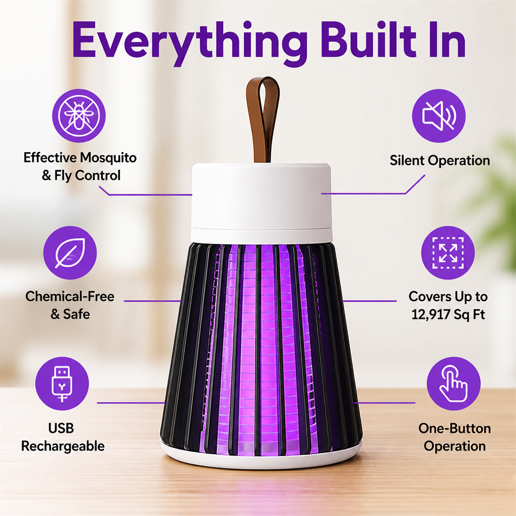 MosQuiShield — Protection silencieuse et sans produits chimiques pour des nuits paisibles, sans moustiques - Lamylie