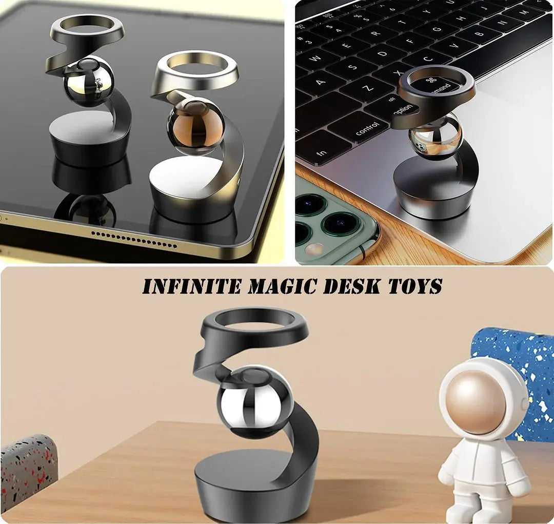 Kinetic Desk Gadget Featuring Floating Gravity - Lamylie