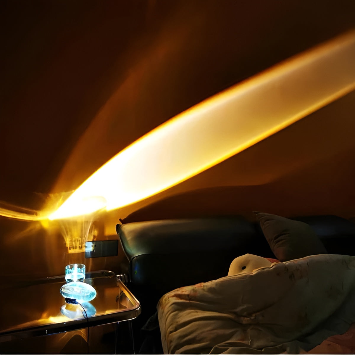 Oval Shaped Table Lamp with Cozy Ambient Lighting - Lamylie