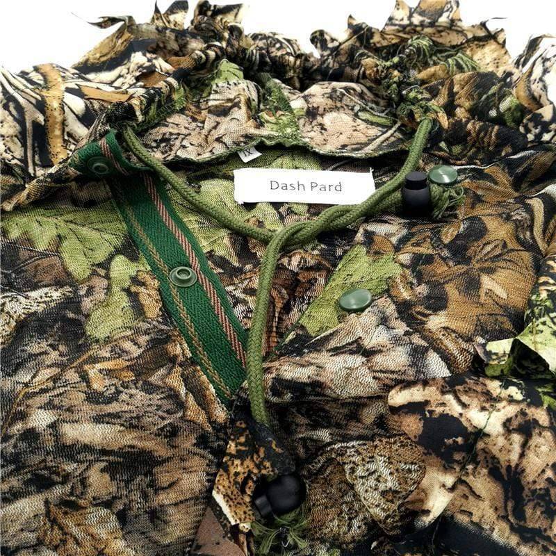 Combinaison ghillie avec camouflage feuillu 3D pour la chasse et l’observation de la faune - Lamylie