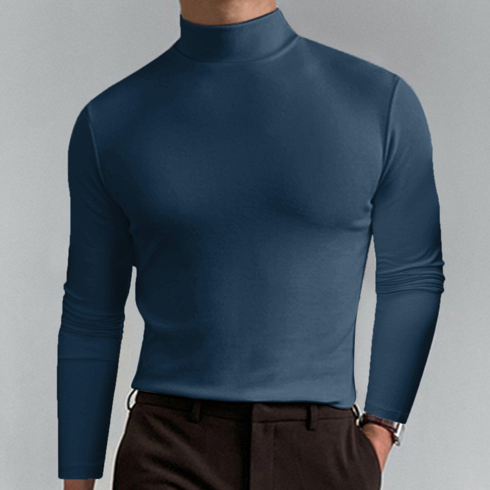 Marsilio – Col roulé ajusté sculptant pour homme – Lamylie