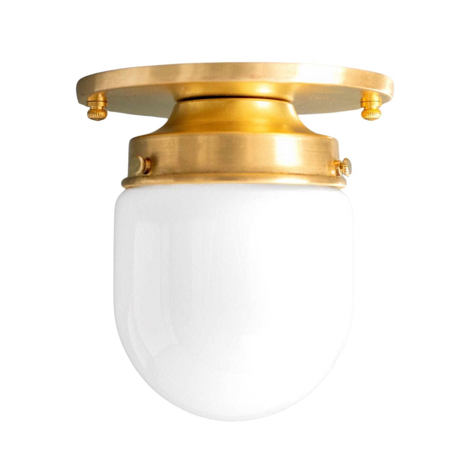 Opal Glass Wall & Ceiling Lamp Dual Function Modern Design Brass - Lamylie