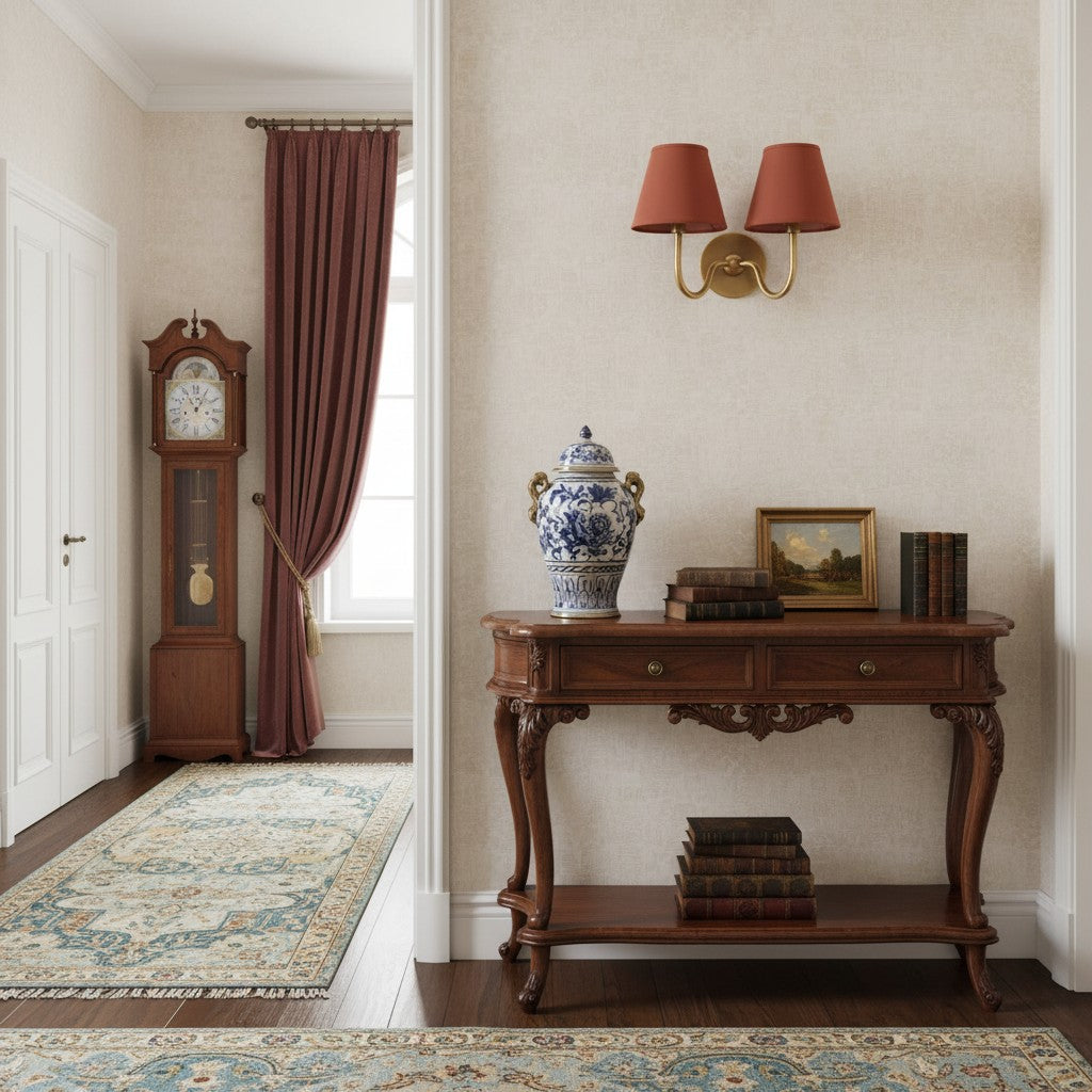 Wall Lamp with Pleated Fabric Shade | Classic Lighting for Bedroom and Living Room - Lamylie