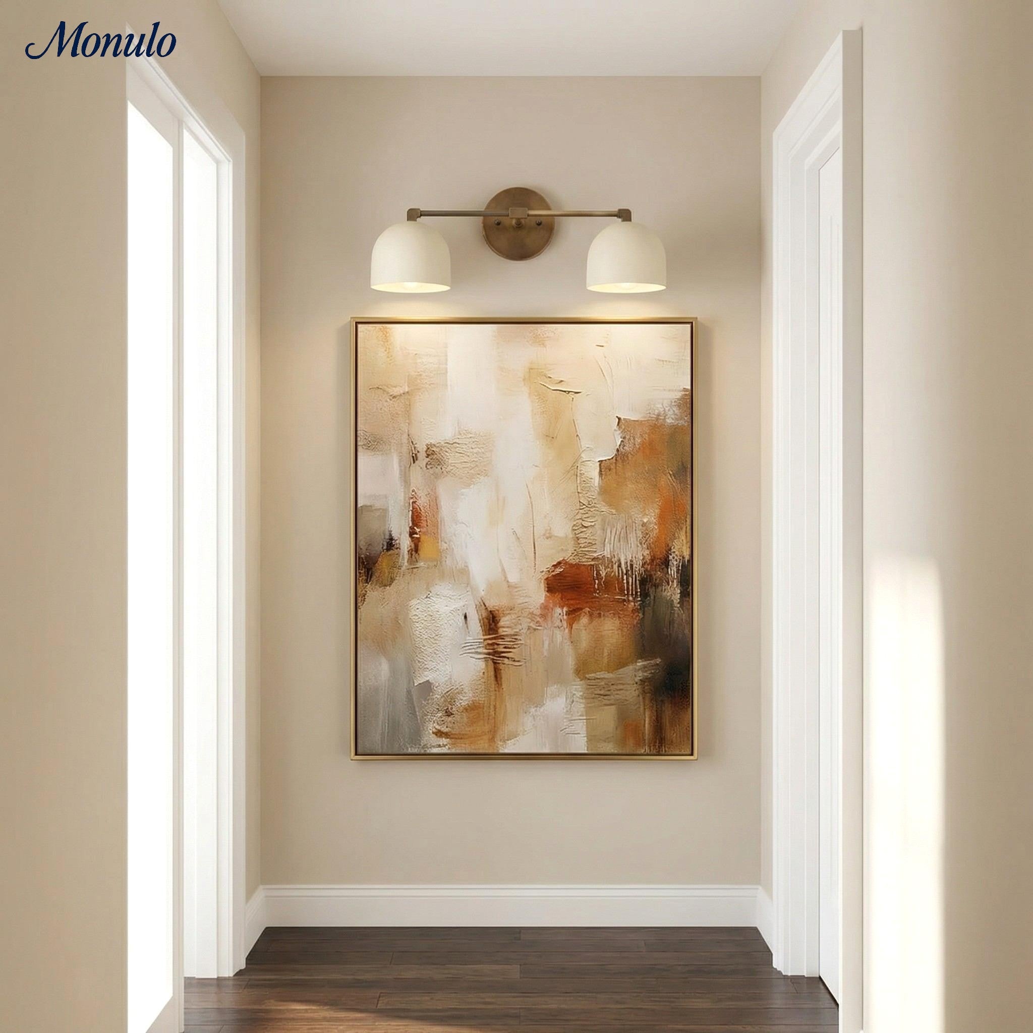 Wall Lamp Dome Shade Mid-Century Retro Design Bathroom Hallway - Lamylie