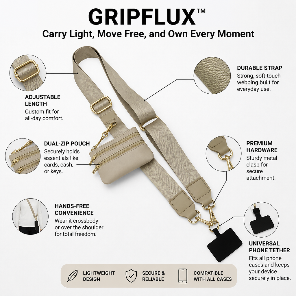 GripFlux — Mozogjon könnyedén, maradjon szabad kézzel, és élvezzen magabiztosan minden pillanatot - Lamylie
