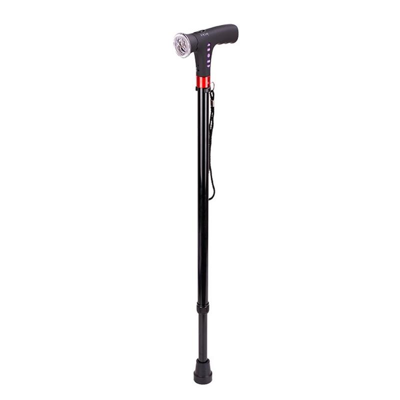 Adjustable Outdoor Walking Sticks with LED Lights for Hiking and Fitness - Lamylie