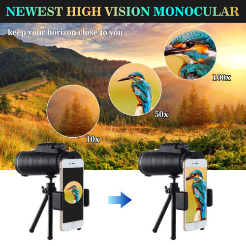 HD monokulární dalekohled 40x60 se stativem a držákem na smartphone - Lamylie