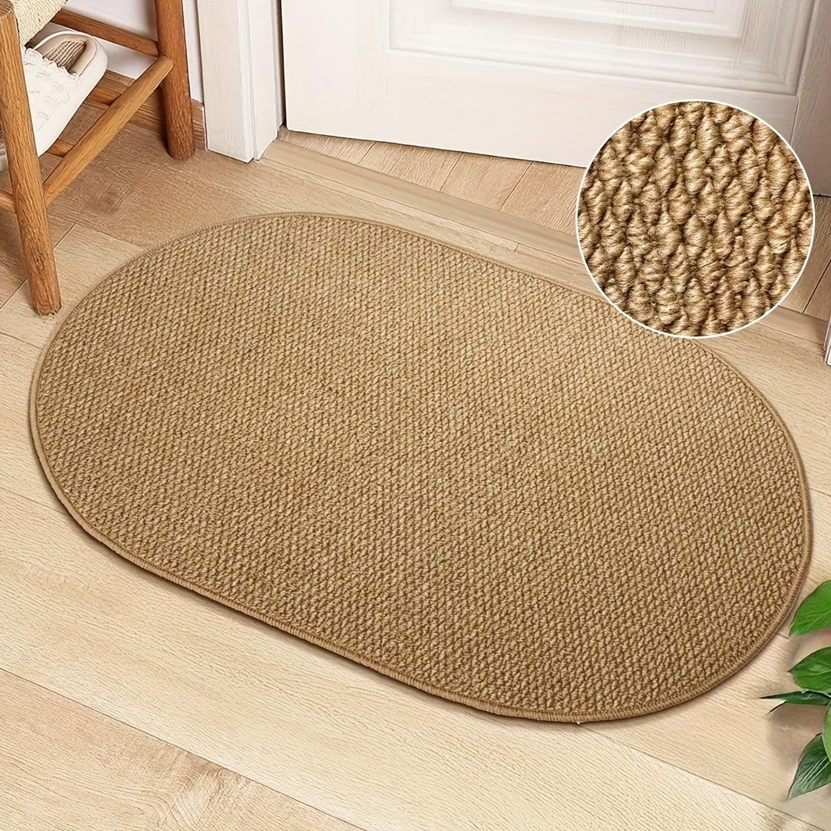 Tapis ovale marron ScandiRoots — design de style nordique