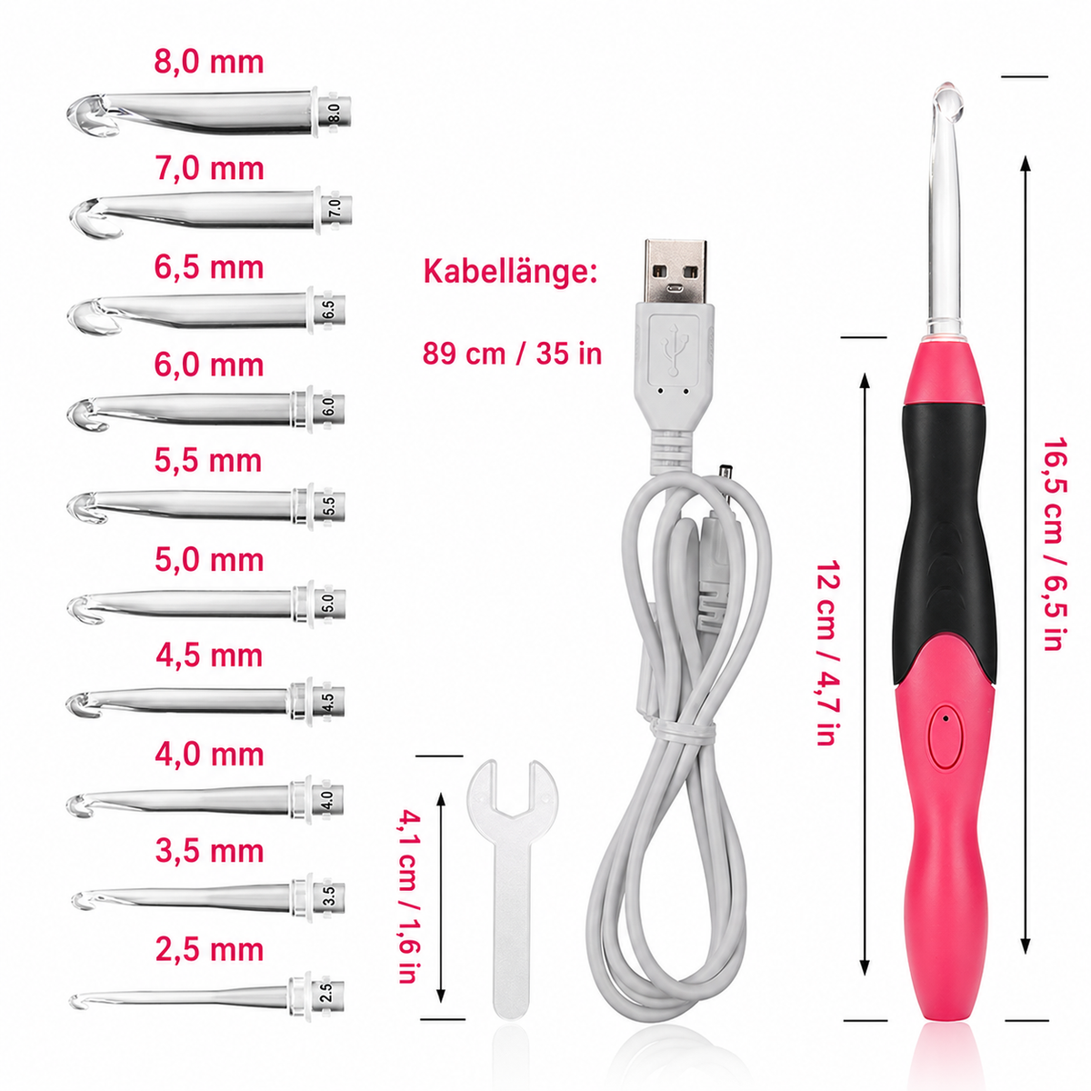 LED Crochet Hooks – Eliminate Dark Stitches for Bright Creative Moments! - Lamylie