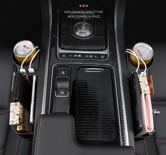 Organizer per sedile auto in pelle - stile DriveMate - Lamylie