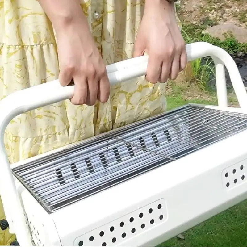 Hiiligrilli | Kannettava | Taitettavat kahvat | GrillGo - Lamylie