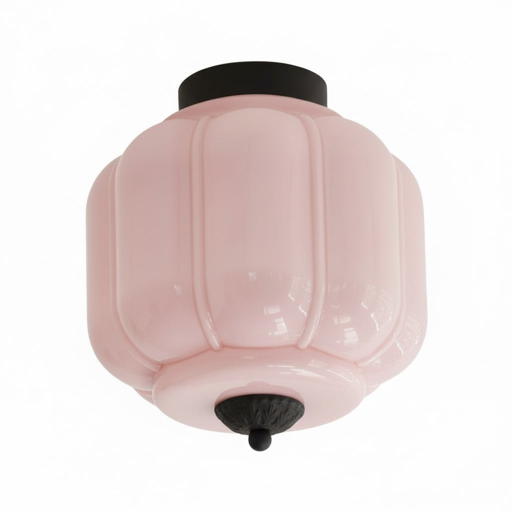 Ceiling Lamp Milk Glass Shade Modern Lighting Scandinavian Style Living Room Dining Room Bedroom Flush Mount - Lamylie