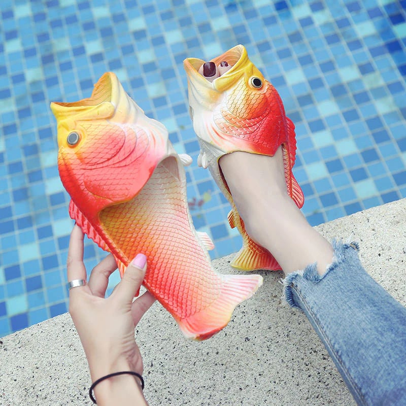 Chaussons en forme de poisson – Transformez chaque pas en un moment de confort et de plaisir sans effort - Lamylie