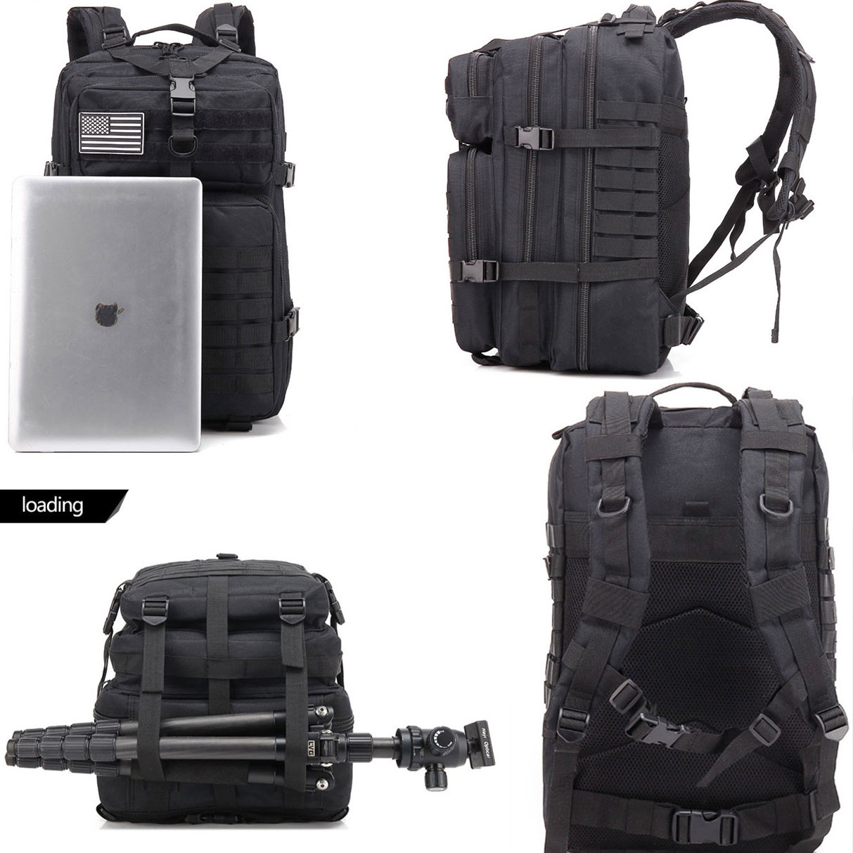 Militärischer taktischer Rucksack – 45 l wasserdichtes Fassungsvermögen – Lamylie